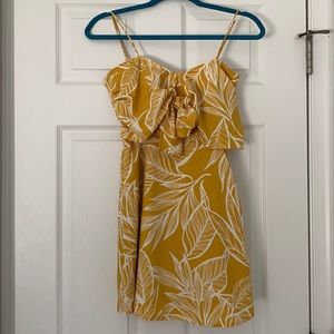 Yellow Floral Summer Dress